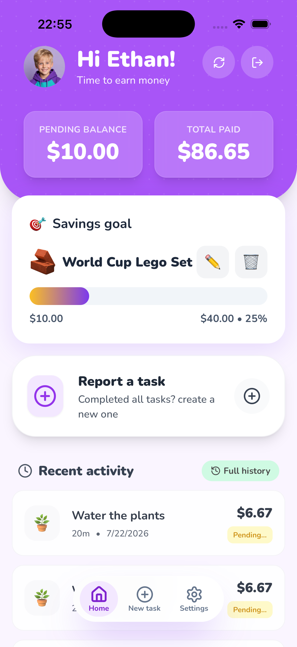 Taskids App Screen 3